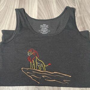 Mufasa embroidered tank top